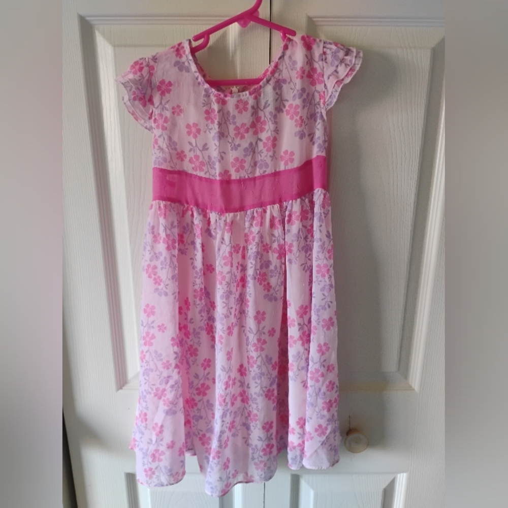 Cherokee Pink Floral Kids Dress